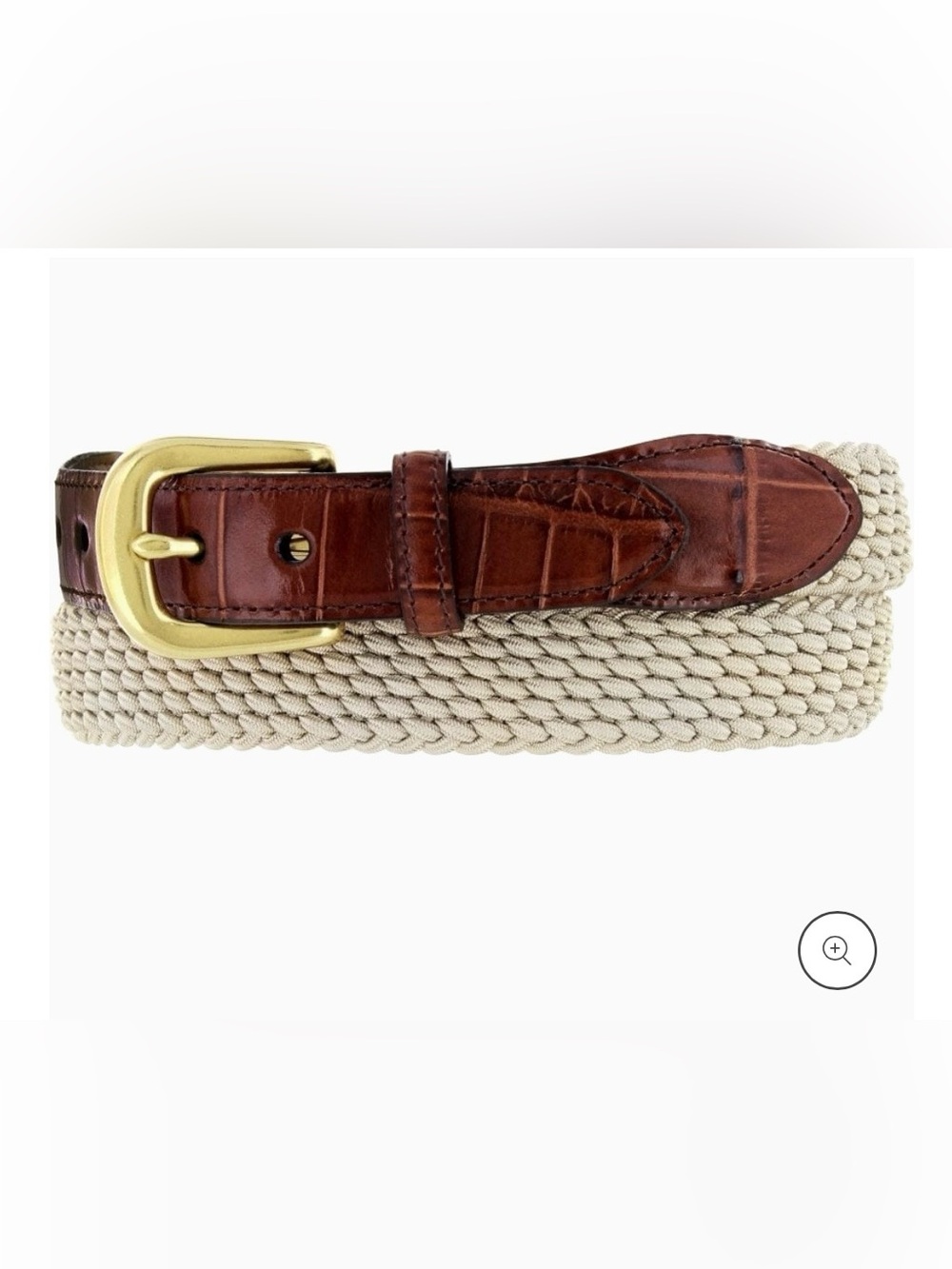 Vintage Brighton Crocodile and Nylon Belt